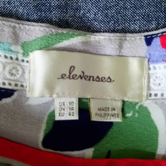 NWOT Anthropologie Elevenses AMBROSIA FLORAL WIDE LEG PANTS - Picture 6 of 6